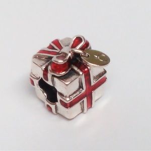 Pandora Retired Red Enamel 2012 Black Friday Gift Box Charm 791086EN27